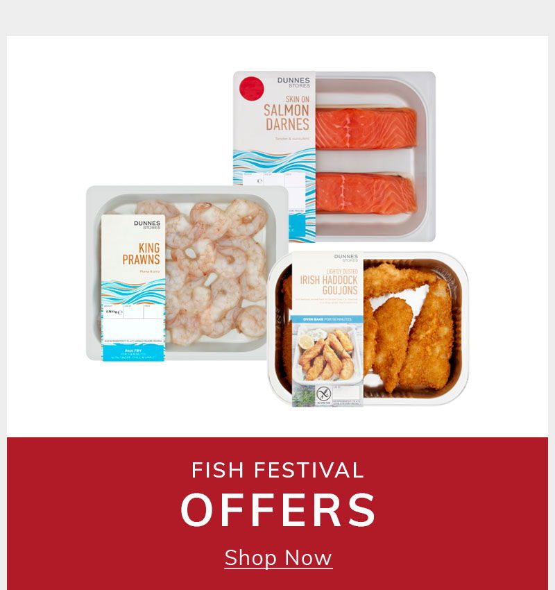 Fish and seafood offers