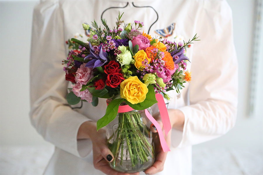 A Jar of Joy Bouquet