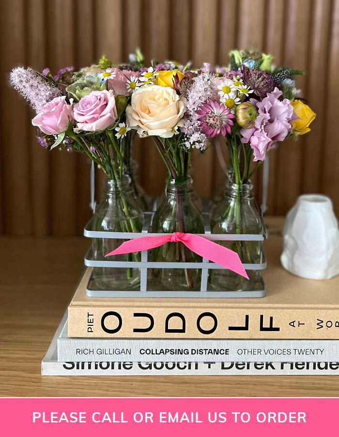 A tray of blooms