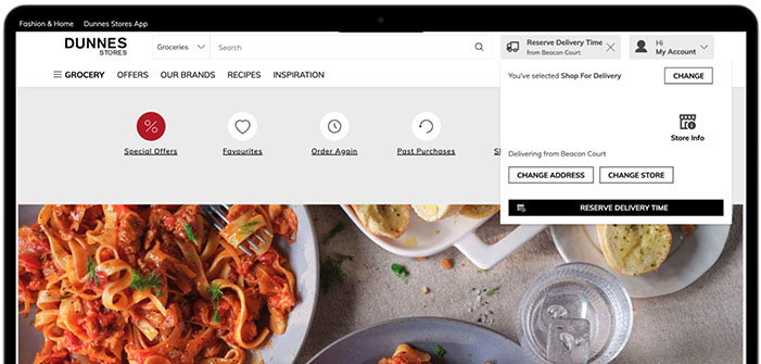 Start by clicking the &lsquo;Reserve Delivery Time&rsquo; button at the top of the page.