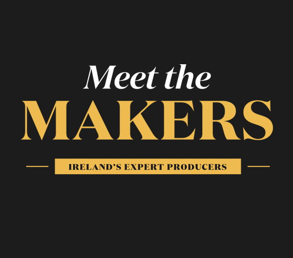 Meet the Makers, Ireland's Expert Producers logo on black background