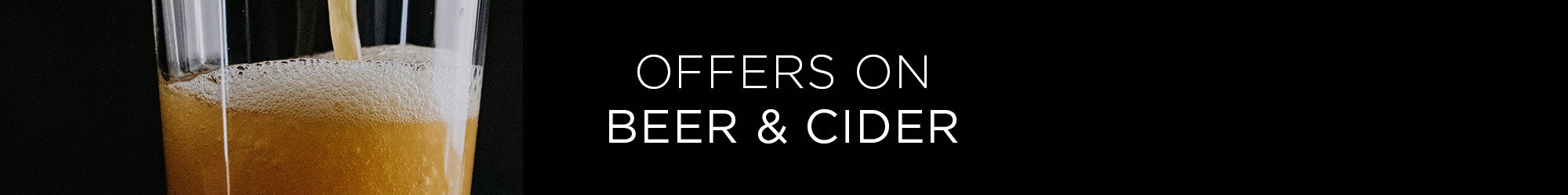 Beer & Cider offers