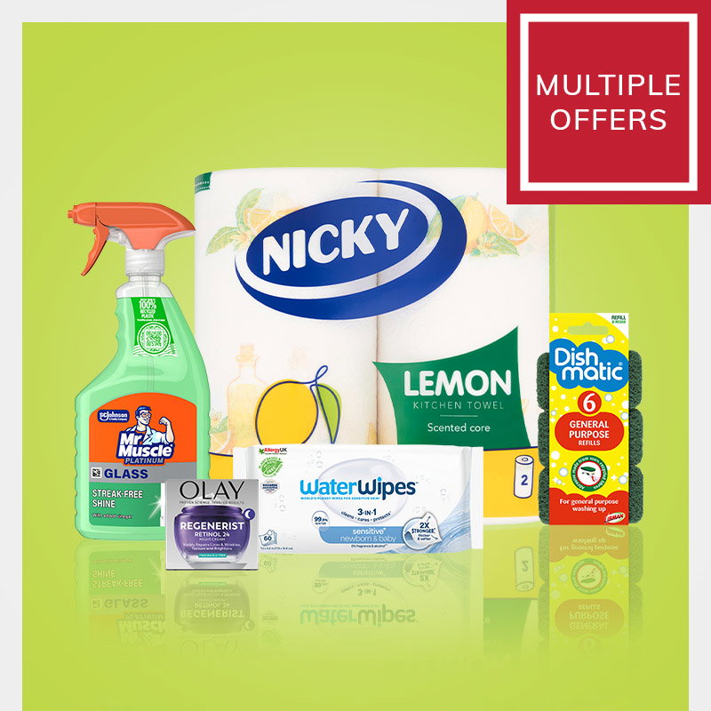 Promotional image of household products