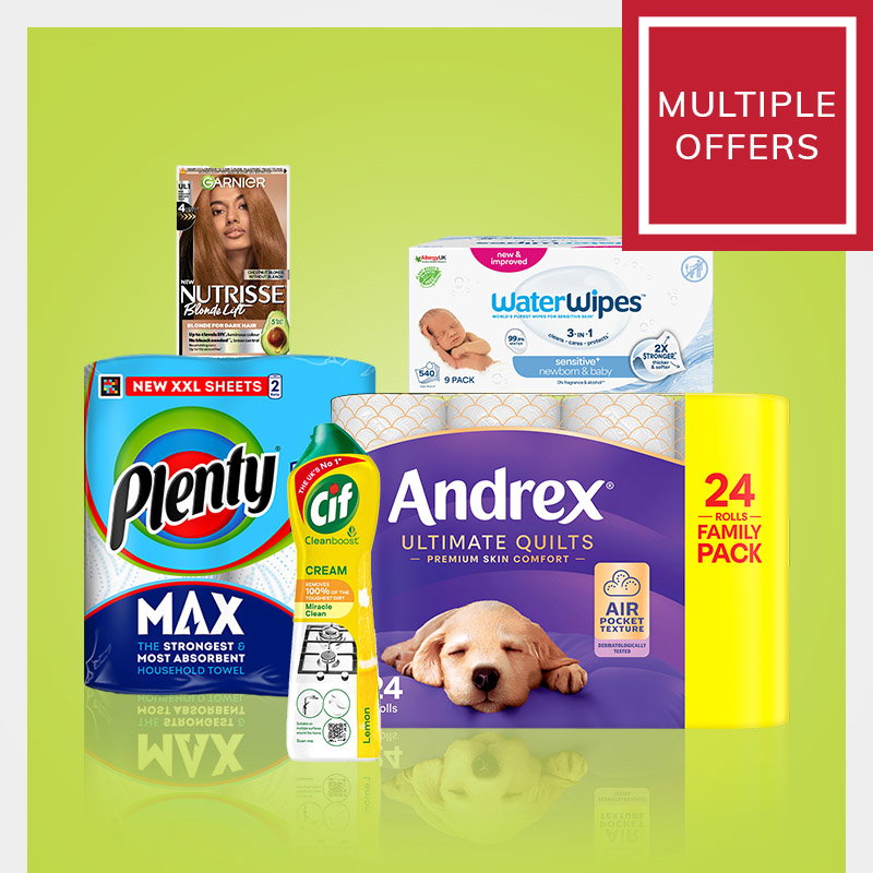 Promotional image of household products
