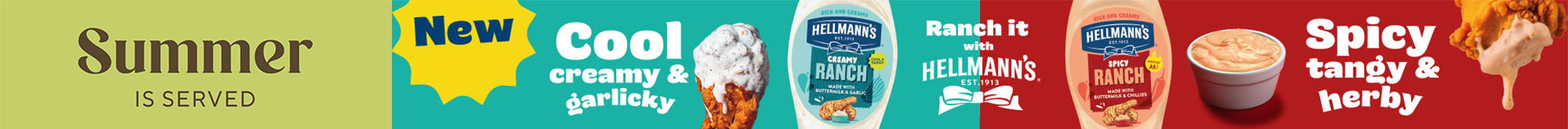 Summer is served with Hellman's mayonnaise